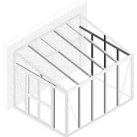 Vitavia Versterkingskit Voor De Athena 11900 Kas Van Aluminium Met Poedercoating
