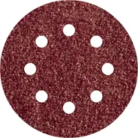 Wolfcraft - Schuurpapier Korrel 80 – 115MM – 25 stuks – Voor schuurmachines – klittenbandbevestiging - 2271100