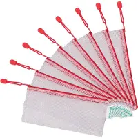 Tarifold Opbergtas Tarifold met rits 250x115mm PVC rood | 8 stuks