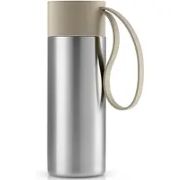 Eva Solo Reisbeker TO GO 350 ml, zilver/parelbeige,