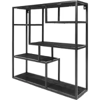 Home67 Wandkast huub mangohout 73 x 73 x 21 cm