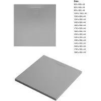 Xenz Flat Zero douchevloer 80x80 cement