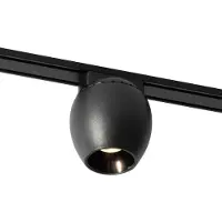 QAZQA Moderne spot zwart voor railsysteem 1-fase 6W 3000K - Magnetic Zagaye