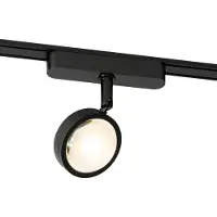 QAZQA Moderne zwarte spotlight voor 1-fase railsysteem incl. LED draaibaar en kantelbaar - Magnetic Lance