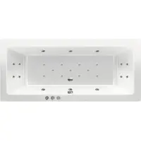 RB Xenz Society bubbelbad 190x90 cm met RB1 whirlpool wit