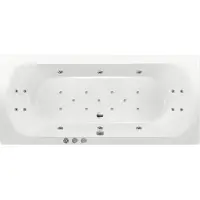 RB Xenz Lagoon bubbelbad 190x90 cm met RB1 whirlpool wit