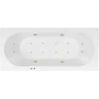 Bestbad Karina Jetline whirlpool 170x75 cm geborsteld goud