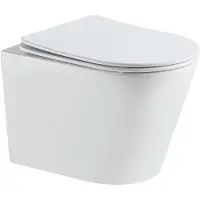 Sanisense Turboflush hangtoilet met softclose zitting glans wit