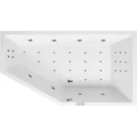Bestbad Delta rechts 160x90 cm whirlpool Deluxe