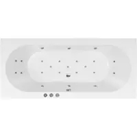 Bestbad Karina bubbelbad 180x80 cm met RB1 whirlpool wit
