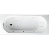 Villeroy & Boch O.Novo bubbelbad 170x75 cm met RB2 whirlpool elektrisch wit