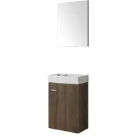 Sanico Mira fonteinmeubel 40x22 hout incl. spiegel