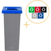 Northix Plafor - Fit Bin 53l - Recycling - Blauw