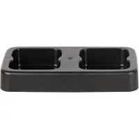 Plafor - Plastic Prullenbak Houder - 2x20L - Zwart