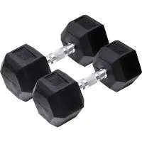 Orange Gym Halterset Hex Dumbbell 2 x 2 KG Zwart