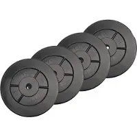 Iron gym Halterschijven Set - 4 x 5 kg - 25 mm - Zwart