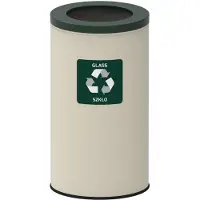Alda Recyclingbak Eko Nord Wit 75l - Groen