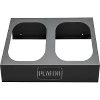 Plafor Prullenbak standaard 2x90L, metalen standaard voor 2 afvalbakken – afval scheiden, recycle, vuilnisbak,