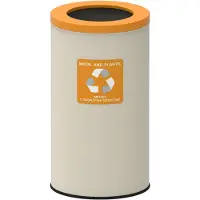 Alda Recyclingbak Eko Nord Wit 75l - Geel