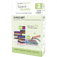 Orange planet Space Buddy - Vacuümzakken Opbergzakken - 2-dlg set