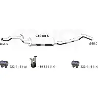ERNST 245005 Uitlaat middendemper