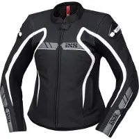 IXS RS-600 1.0 damesmotorfietsleren jas, zwart/wit, maat 36