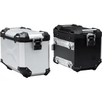 SW-Motech TRAX ADV L - Zijkoffer. Aluminium. 45 l. Links. Zilver.