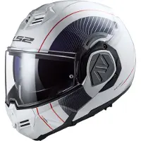 LS2 Helmets LS2 FF906 Advant Cooper vouwhelm, wit/blauw, maat XS (53/54)