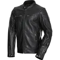 John Doe Leren Jas Storm Zwart Maat M