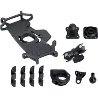 SW-Motech Universele GPS mount kit met T-Lock Smartphone groot - Incl. 2" socket arm, voor stuur/spiegel draad