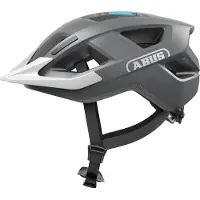 ABUS Fietshelm ADURO 3.0 LED race grey L - 58-62 cm - grijs - Geschikt voor gebruik op elektrische fietsen - stadsfietsen - 335 g