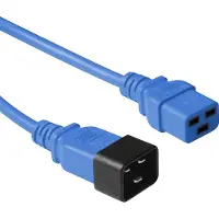 ACT C19 - C20 stroomkabel voor UPS/PDU - 3x 1,50mm / blauw - 1 meter