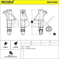 RIDEX 689C0020 Bobine
