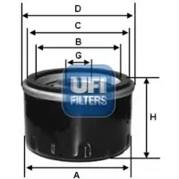 Ufi 22.035.00 Oliefilter