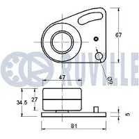 RUVILLE 915076 Stabilisatorstang