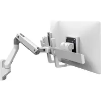 Ergotron HX Dual Arm Wall Mount Wandbeugel voor monitor Aantal monteerbare displays: 2 Display(s) 38,1 cm (15) - 81,3 cm (32) Wit Draaibaar, In hoogte