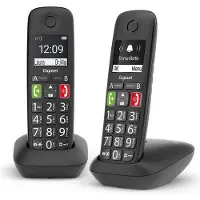 Gigaset E290 Duo Zwart Draadloze Telefoon - DECT - Spreekstand - Tot 150 contacten