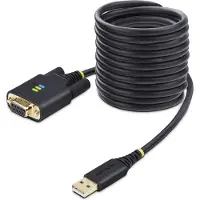 StarTech.com - - 10ft (3m) USB naar Null Modem Seriële Adapter Kabel, Verwisselbare DB9 Schroeven/Moeren, COM Behoud, VS