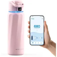 WaterH Boost slimme waterfles 946 ml roze - B003PK