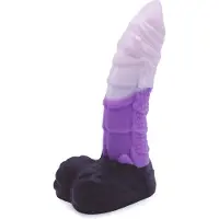 Kiotos Monstar - XXL Dildo Beast No. 53 - Paars/Zwart/Wit