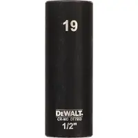 DeWalt DT7553 Krachtdop 1/2 lang | 19mm