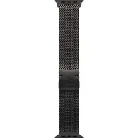 Apple 49 mm zwarte titanium Milanese band - Klein
