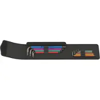 Wera 950/9 Haakse schroevendraaierset 5/64 inch, 3/32 inch, 1/8 inch, 5/32 inch, 3/16 inch, 7/32 inch, 1/4 inch, 5/16 inch, 3/8 inch 9-delig