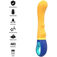 Intense - SHAGGY G-SPOT VIBRATOR GEEL | VIBRATOR | VIBRATOR VOOR VROUWEN | SEKSSPEELTJES VOOR VROUWEN | SEX TOYS VOOR VROUWEN | G - SPOT VIBRATOR