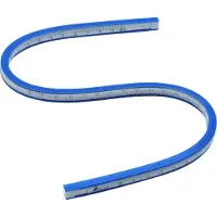 FAMEX Shinwa 74853 Bochtliniaal met schaal, flexibel, 80 cm