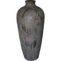HS Potterie Vaas avion d26h40cm bruin