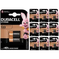Duracell CR123 CR123A 3V Lithium batterij - 20 Stuks (10 Blisters a 2 Stuks)