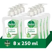 Dettol Handzeep Aloë Vera & Bamboe 250ml - 8 stuks - Voordeelverpakking