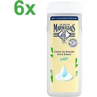 Le Petit Marseillais - LAIT - Douchecrème - 6x 400ml - Voordeelverpakking