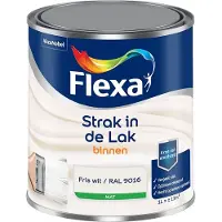 Flexa - Strak In De Lak Binnenlak Mat - Fris Wit / Ral 9016 - Mengverf - 1 L